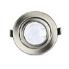 3x Zápustné svítidlo Satin Nickel + GU10 LED žárovka 5W 4000K VT-4444 V-TAC