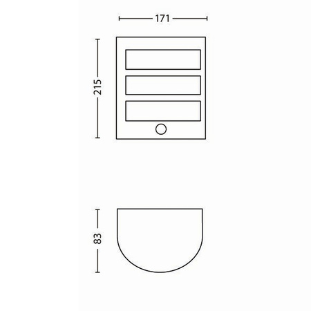 Zahradní lampa LED nástěnná lampa PYTHON IR myGarden 6W 2700K IP44 s pohybovým a soumrakovým senzorem stříbrná PHILIPS