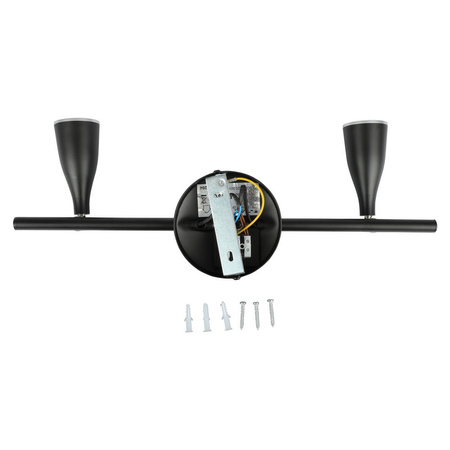 LED lustrové stropní svítidlo 9W 3000K Double Black VT-810 V-TAC