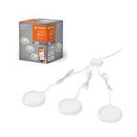 3x inteligentní svítidlo pod skříňku 6,5W 210lm CCT 83mm stmívatelné bílé SMART+ WiFi pod skříňku kulaté Ledvance