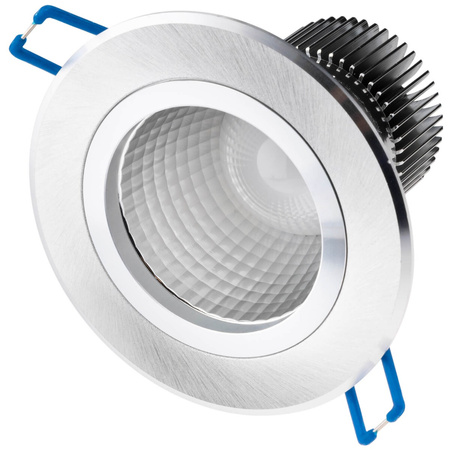 Stropní svítidlo 5W zapuštěné LED DOWNLIGHT DEEP kulaté 4000K 400lm stříbrná