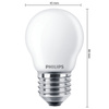 LED žárovka E27 P45 4,3W = 40W 470lm 2700K teplá bílá PHILIPS