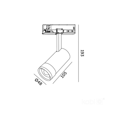 LED reflektor 10W 900lm CCT 60° bílá CRI90 Nextrack Vision Kobi