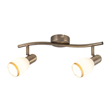 Bodové stropní svítidlo 2x E14 Brown Classic Elite 5971 Rabalux