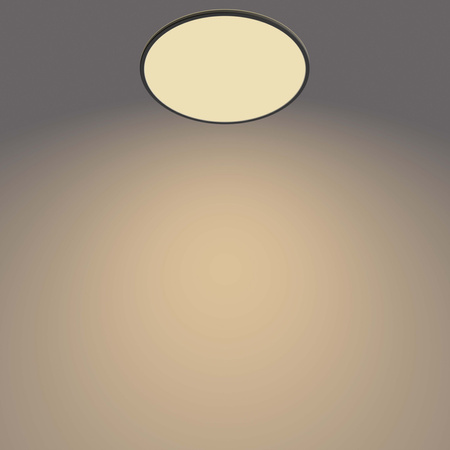 Přisazená LED stropní lampa SUPERSLIM 36W 2700K 55cm stmívatelná černá PHILIPS