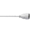 Napájecí prodlužovací kabel zástrčka-zásuvka s uzemněním 1.5m 3x1mm 13A Bílá ECOLIGHT
