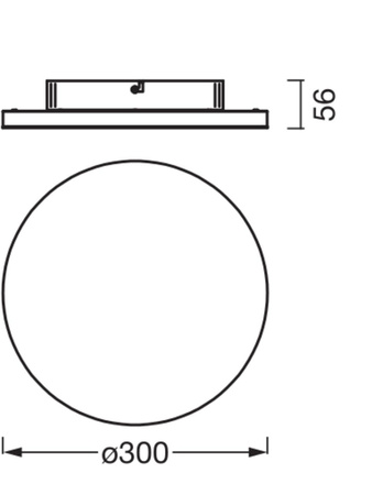 Stropní svítidlo LED Plafond 19W 1750lm 3000K teplá povrchová montáž bílá 30cm Planon™ Ledvance