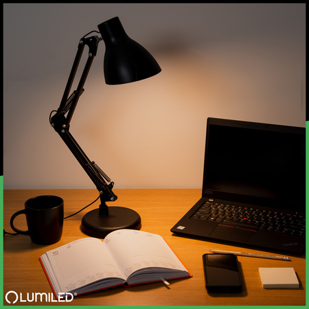 Stolní lampa LED 7W, CCT USB stmívatelná Černá MARTI LUMILED