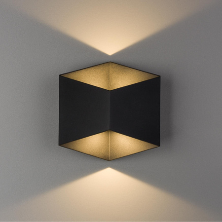 Zahradní lampa Venkovní nástěnná lampa TRIANGLES LED 8142 2x5W 3000K IP54 Černá Nowodvorski