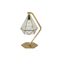Dekorativní stolní noční lampa E14 zlatá Vintage Norah Rabalux