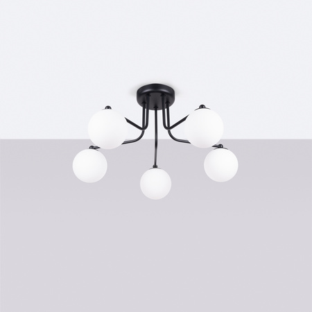 Stropní závěsné svítidlo 5x G9 černá bílá Astral French Sky SL.1663 Sollux