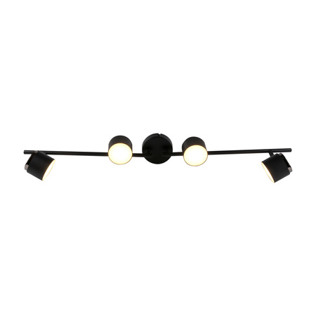 Stropní a nástěnné svítidlo s LED páskem 16.8W KUBIK 4 Black 3000K GOLDLUX (Polux)