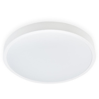 LED stropní svítidlo pro koupelnu Povrchová montáž 12W 4000K IP44 ZOE Black 30cm