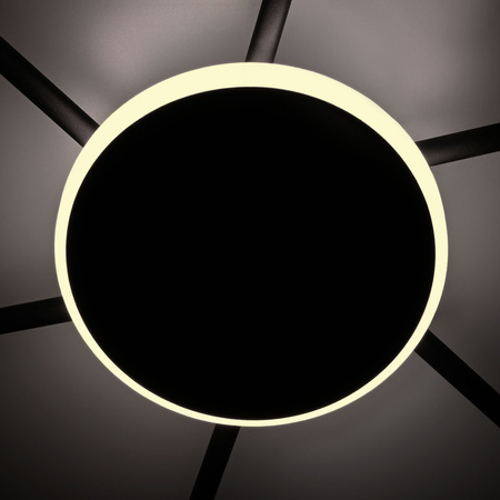 Lustr Stropní svítidlo 3x GX53 9W 830lm 2700K Teplá černá Povrchová montáž Videx