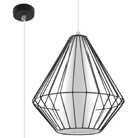 LED závěsné stropní svítidlo DEMI E27 Black Wire SOLLUX