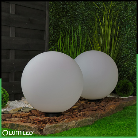 Venkovní lampa E27, KOULE LED IP65 40cm LUMIKULA2 LUMILED