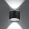 Nástěnné svítidlo IMPACT G9 Up-Down Modern Black SOLLUX