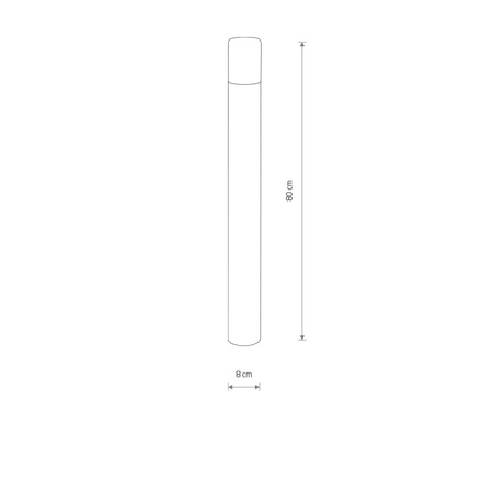 Svítidlo Ogrodowa Oprawa Zewnętrzna Stokowa Słupek E27 Black Wodoodporna IP44 IDA 11373 Nowodvorski