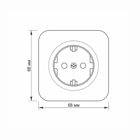 Elektrická nástěnná zásuvka jednoduchá 16A pro povrchovou montáž bílá BINERA VIDEX