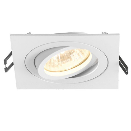 Zapuštěné stropní svítidlo Halogenové GU10 VIDEX bílé čtvercové pohyblivé