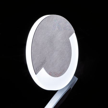 Schodišťové světlo LED 1,3W 13lm 3000K teplá bílá Round Silver Sola Kanlux