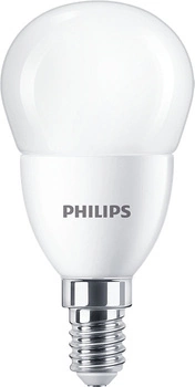 LED kulová žárovka E14 P48 7W = 60W 806lm 4000K Neutrální bila PHILIPS