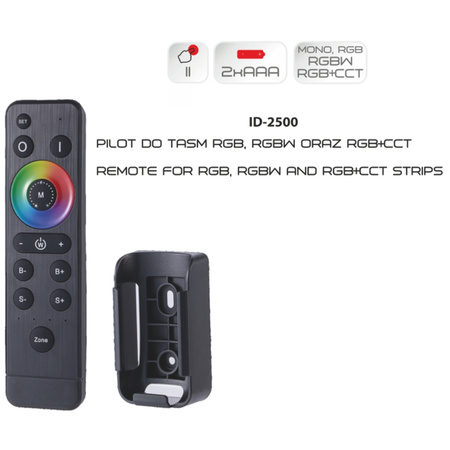 Dálkové ovládání pro RGB / RGBW / CCT 4zónové LED pásky Volta ProVero