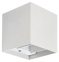 Zahradní lampa LED nástěnná lampa SOLIN G9 IP54 Top Bottom Cube White RABALUX
