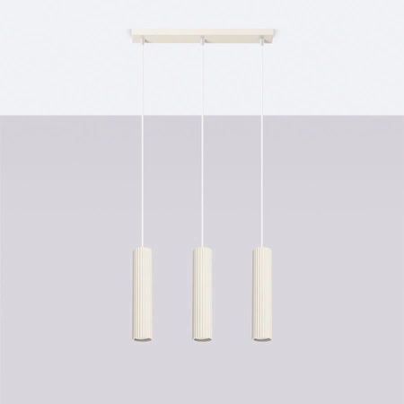 Stropní závěsné svítidlo Tuba Spot 3x GU10 Beige Carbon Deep Space SL.1594 Sollux