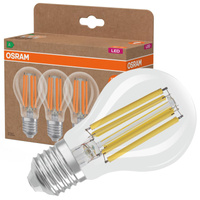 3x LED žárovka A60 E27 7,2W = 100W 1521lm 4000K Neutrální 320° vlákno CLASSIC ENERGETICKÁ ÚSPORNOST Osram