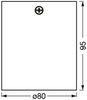 Spot Reflector Stropní svítidlo Square GU10 Black Spot Surface Ledvance
