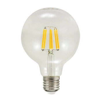 LED žárovka E27 G95 7.5W = 75W 1055lm 3000K Teplá bílá 360° vlákno GOLDLUX (Polux)