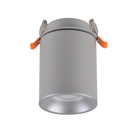 Stropní svítidlo HARON GU10 Tuba Spot Moving Round Grey GOLDLUX pro zápustnou montáž