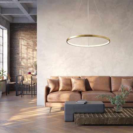 LED závěsné stropní svítidlo 20W 2600lm 4000K neutrální 120° zlaté LEA Sanico Goldlux