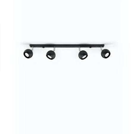 OCULARE stropní svítidlo 4xGU10 Reflektor Halogenové svítidlo Pohyblivé 80cm Černá SOLLUX