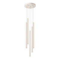 Stropní závěsné svítidlo Tuba Spot 5x G9 Beige Pastelo Ocean Green SL.1516 Sollux