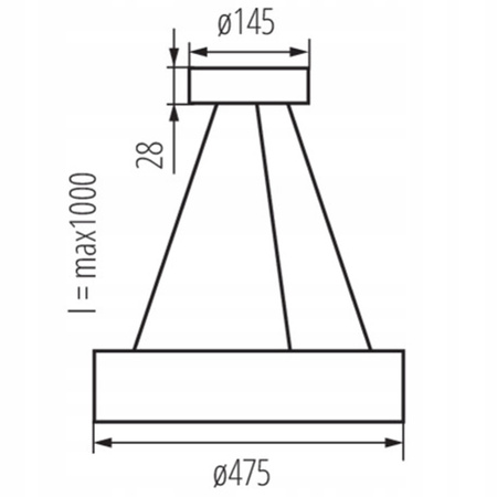 Stropní závěsné svítidlo LED s povrchovou montáží Lustr E27 kulatý zlatý Jasmin Kanlux