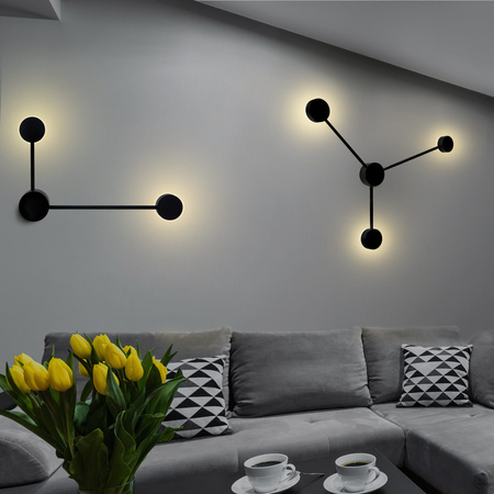 Nástěnné svítidlo Venkovní fasádní svítidlo 3 x GX53 Black JOY Sanico Goldlux