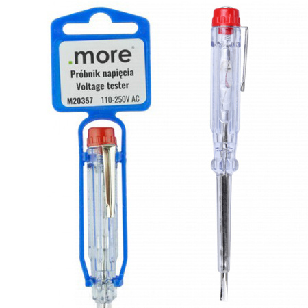 Zkoušečka napětí Měřič proudu pro kabely a zásuvky 14cm PN-01 .MORE