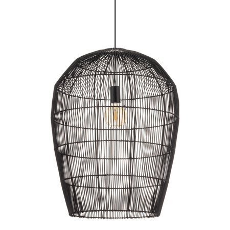 E27 Black Skandinávské závěsné stropní svítidlo HAITI L 11168 Nowodvorski