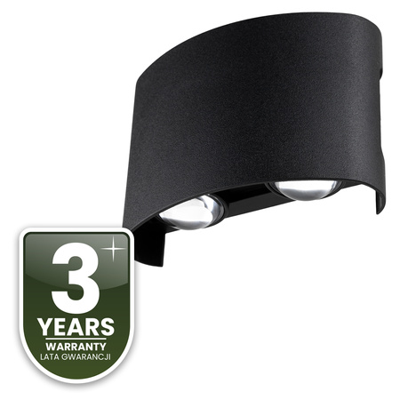 Zahradní nástěnná lampa nahoru a dolů, 4W IP54 UBERO LUMILED