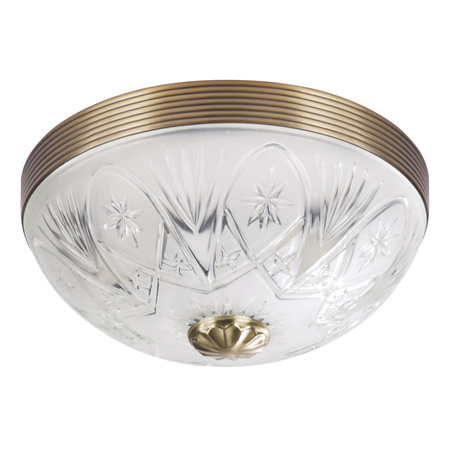 Plafond LED stropní svítidlo povrchová montáž 2x E27 hnědá Classic Annabella Rabalux