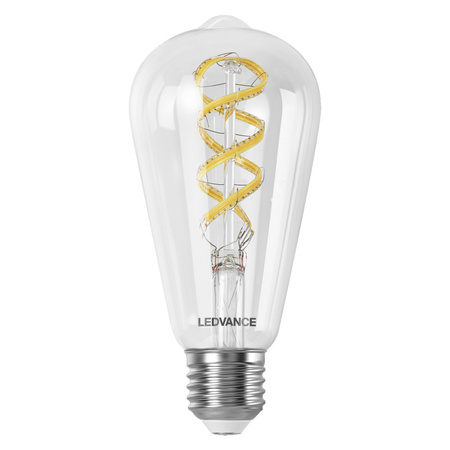 LED žárovka E27 4,8W = 40W 470lm RGBW CCT Stmívatelná SMART+ WiFi Filament Edison Ledvance