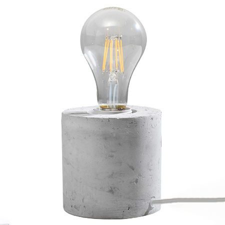 SALGADO E27 Betonová noční stolní lampa SOLLUX