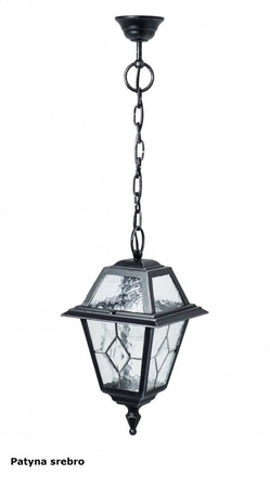 Venkovní závěsná LED zahradní lampa vitráže K 1018/1/N E27 Su-Ma