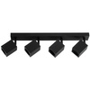 Reflektorové stropní svítidlo 4xGU10 QUANTUS beam strip Black