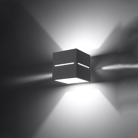 Nástěnné svítidlo LOBO G9 Cube Up-Down Modern Grey SOLLUX