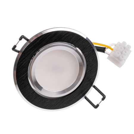 TRIX 3v1 GU10 6W 4000K Black LUMILED kruhové halogenové svítidlo pro zapuštěnou montáž