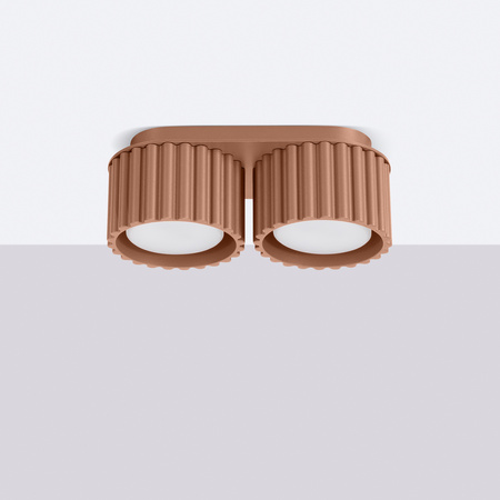 Povrchová montáž 2x GX53 hliník Mokka Aura Deep Space SL.1808 Sollux