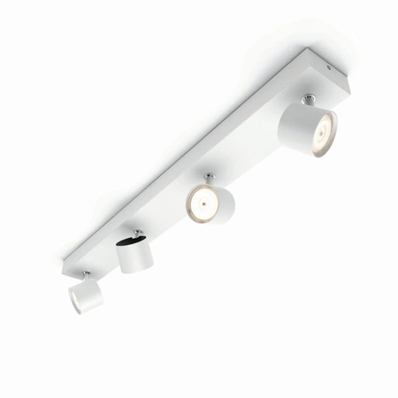 LED STAR stropní svítidlo 4x 4,5W 2700K stmívatelné reflektorové svítidlo pohyblivé bílé PHILIPS